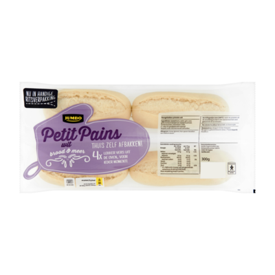 Huismerk Petit Pains Wit 4 Stuks