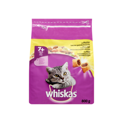 Whiskas Onweerstaanbare Gevulde Brokjes met Kip 7+ Jaar