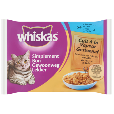 Whiskas Gewoonweg Lekker vis in gelei