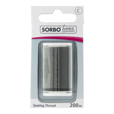 Sorbo Garen 100% polyester zwart 250m