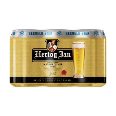Hertog Jan Traditioneel Natuurzuiver Pilsener Gekoelde Blikken