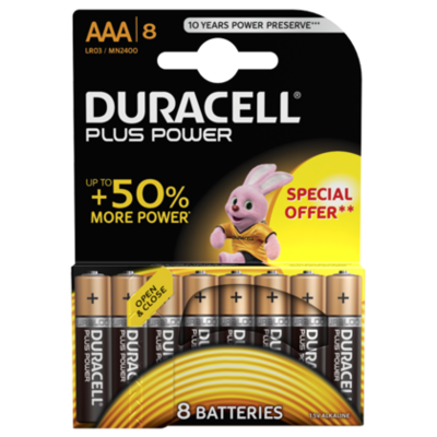 Duracell Plus power 8 Pack AAA