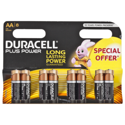 Duracell Plus power 8 Pack AA