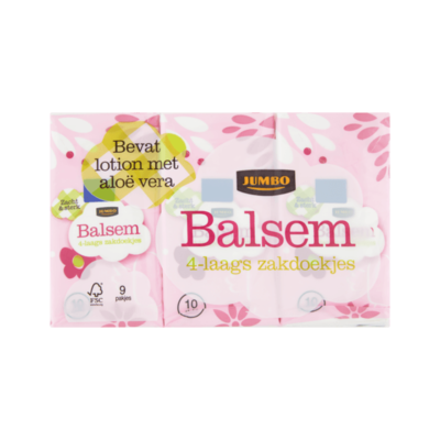 Jumbo Balsem Zakdoekjes 4-Laags