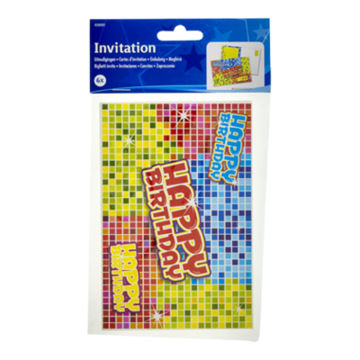 Folat Uitnodigingen Birthday Blocks