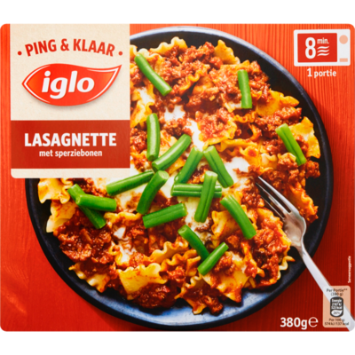 Iglo Lasagnette met sperziebonen