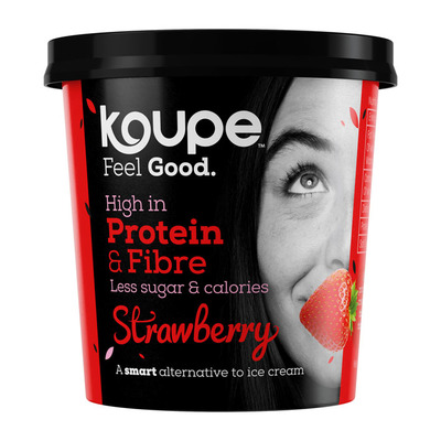 Koupe Proteïne ijs aardbei