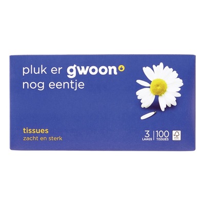 Huismerk tissues 3-laags