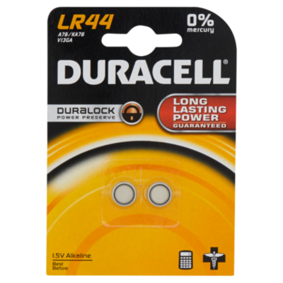Duracell Knoopcel batterij Lr44