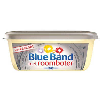 Blue Band met roomboter met zeezout kuip 225 gram