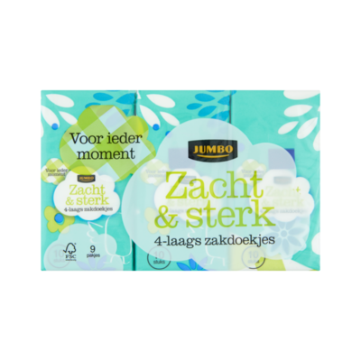 Jumbo Zacht & Sterk Zakdoekjes 4-Laags