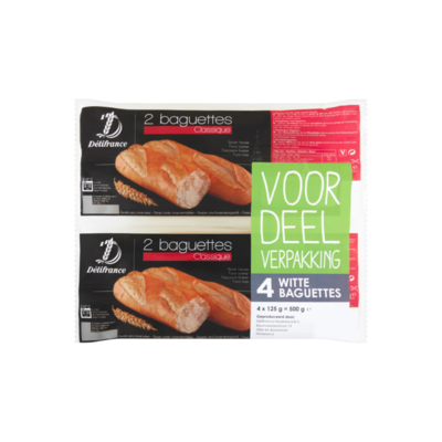 Délifrance Witte Baguettes Voordeelverpakking