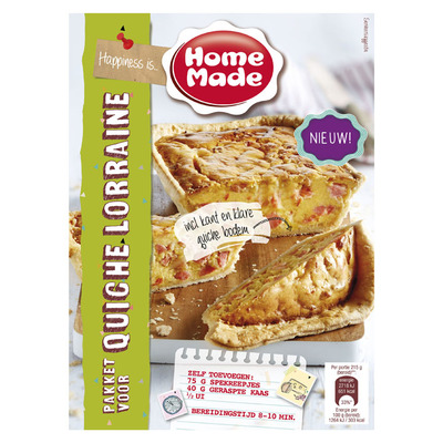 Homemade Pakket voor quiche lorraine