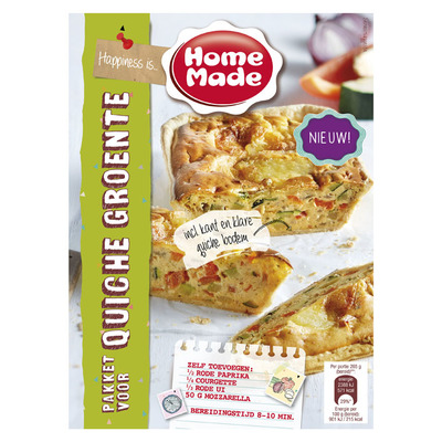 Homemade Pakket voor quiche groenten