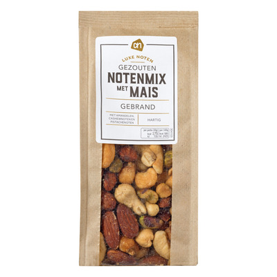 Huismerk Gezouten notenmix met mais