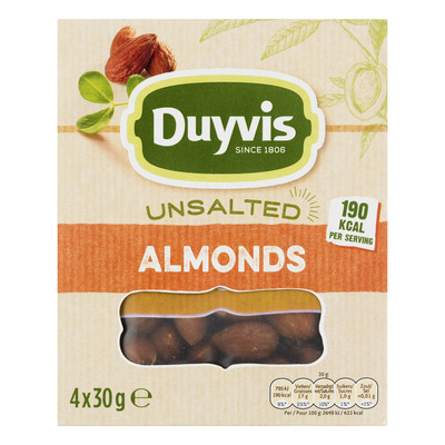 Duyvis Unsalted almonds multipack
