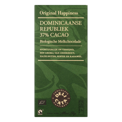 Huismerk Reep melk Dominicaanse Republiek 37%