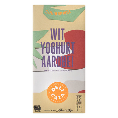 Huismerk Reep wit-yoghurt-aardbei