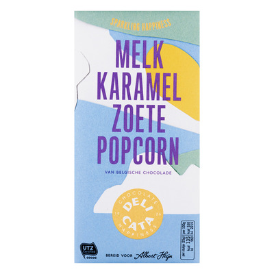 Huismerk Reep melk-karamel-zoete popcorn