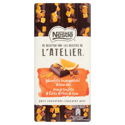 Nestlé Puur sinaasappel cacao nibs