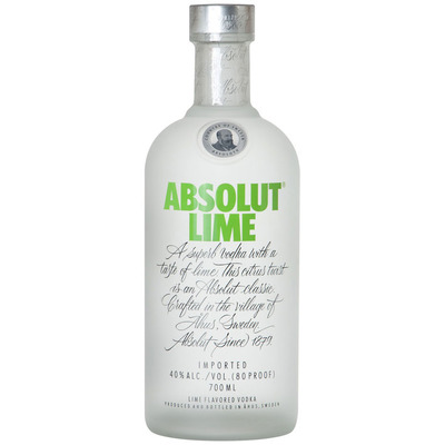 Absolut Lime flavored vodka
