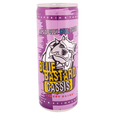Blue Bastard Energy drink cassis