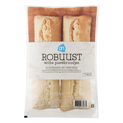 Huismerk Robuust witte pave broodjes
