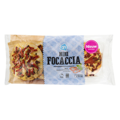 Huismerk Mini Focaccia gegrilde paprika