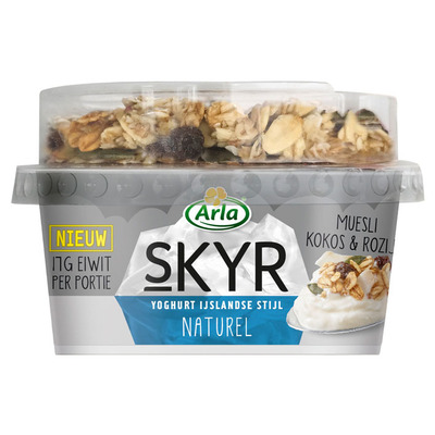 Arla Skyr naturel muesli kokos & rozijn