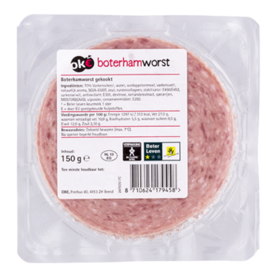 Budget Huismerk Boterhamworst