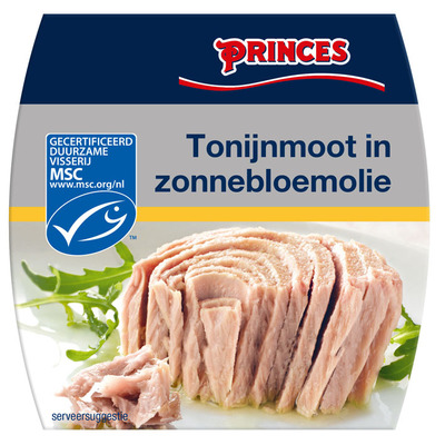 Princes Tonijnmoot in zonnebloemolie msc