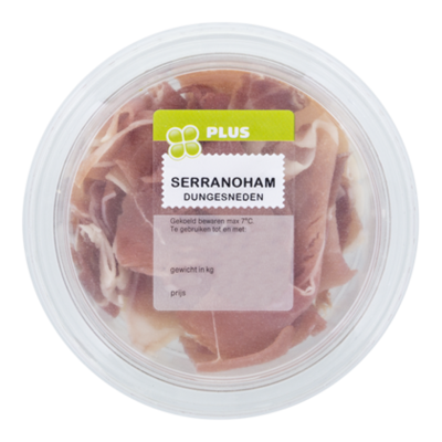 Huismerk Dungesneden serranoham