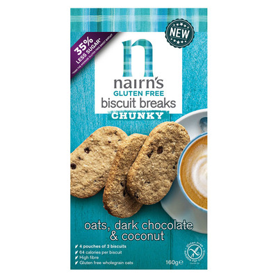 Nairn's Gluten free chunky oats, coconut &choc