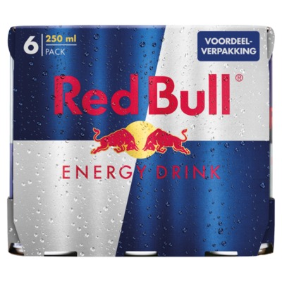 Red Bull blik 6x 250 ml.