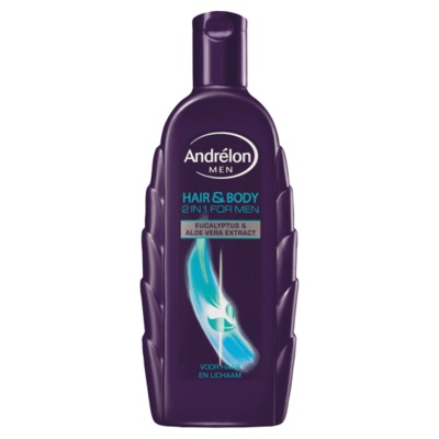 Andrelon shampoo for men hair & body 300 ml