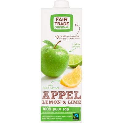 Fair Trade Original Appelsap lemon en lime