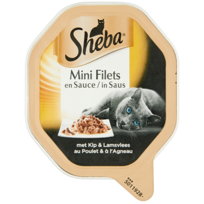 Sheba Kattenvoeding mini filets in saus kip-lam