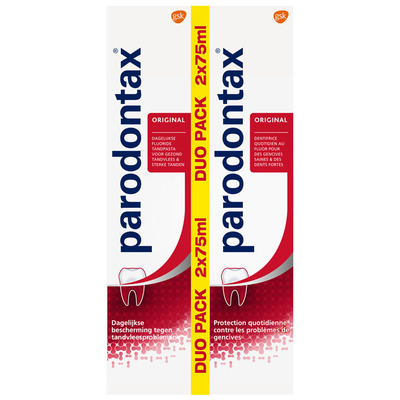 Parodontax Fluoride duo tandpasta gezond tandvlees