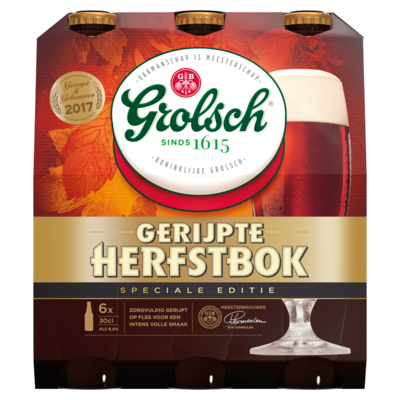 Grolsch Gerijpte Herfstbok Fles 6 x 30 cl