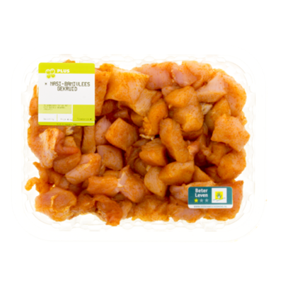 Huismerk Nasi-bamivlees gekruid