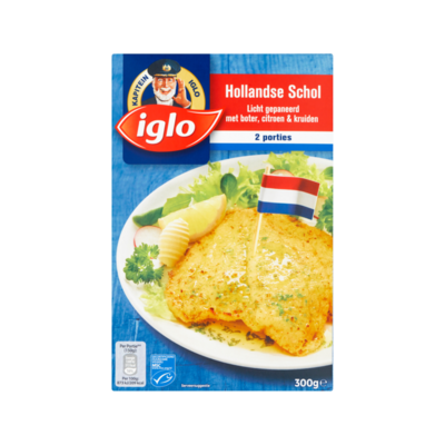 Iglo Hollandse Schol Licht Gepaneerd met Boter, Citroen & Kruiden