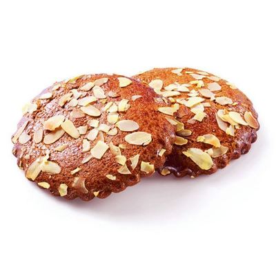 roomboter gevulde speculaas koek met amandelschaafsel