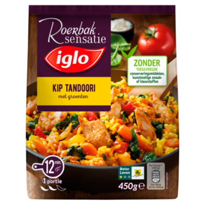 Iglo Roerbaksensatie kip tandoori