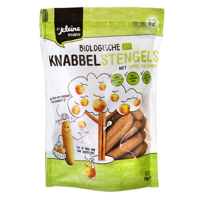De Kleine Keuken Knabbelstengels appel kaneel 12+