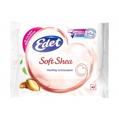 Edet Vochtig toiletpapier soft shea
