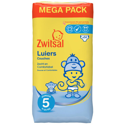 Zwitsal Luiers junior 5 mega pack