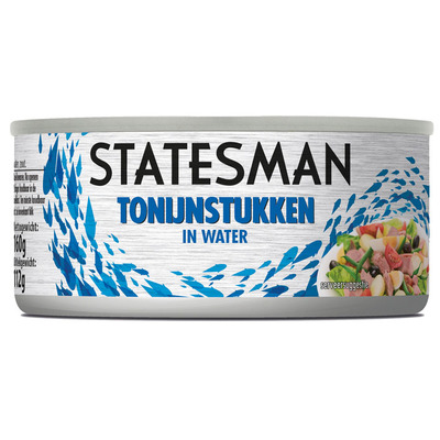 Statesman Tonijn stukken in water