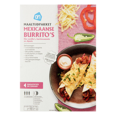 Huismerk Maaltijdpak Mexicaanse burrito
