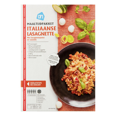 Huismerk Maaltijdpakket Italiaanse lasagnette