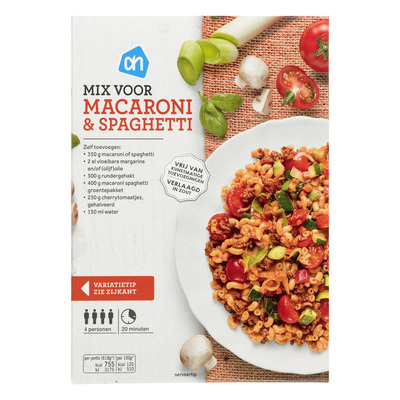 Huismerk Mix voor macaroni & spaghetti